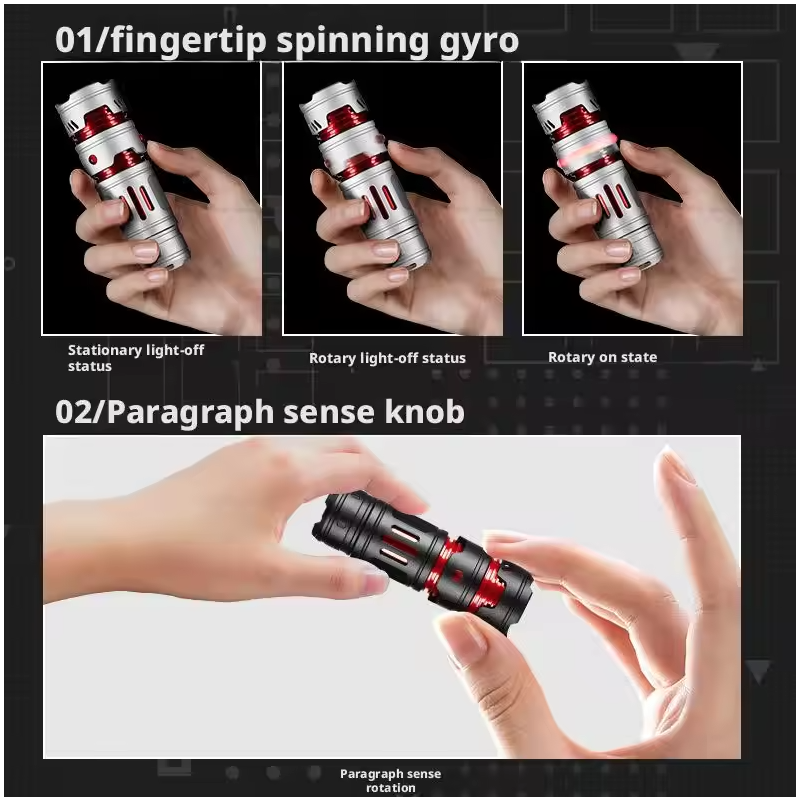 Mini ficklampa EDC USB uppladdningsbar | Portabel nyckelring ficklampa XPE360 LED för camping