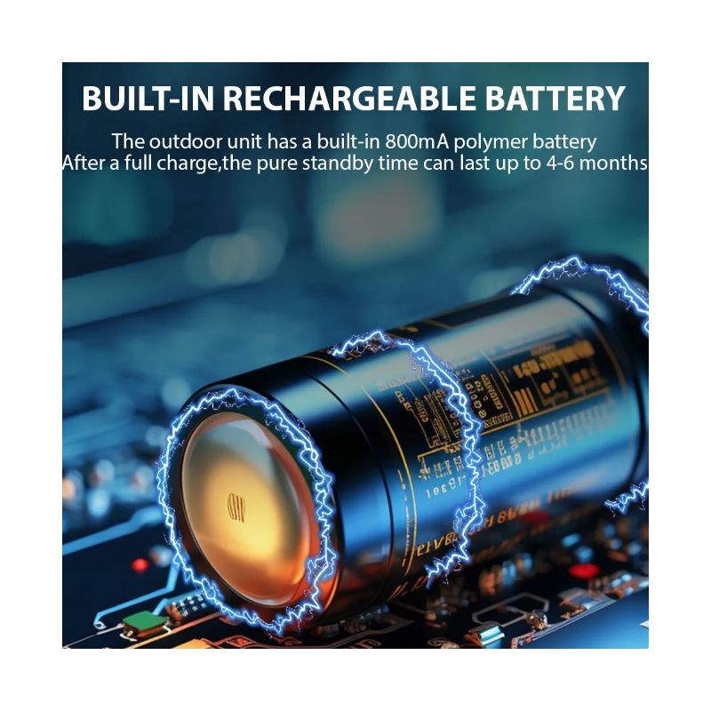 Upptäck M12 Trådlös Videodörrklocka Videointercom IR Night Vision Enkel Installation 4,3'' IPS-skärm Hemmasäkerhet