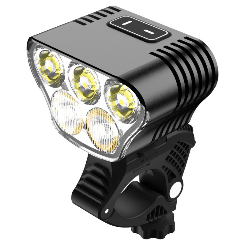 Mangeleyes M5 Kraftfullt cykeljus för nattridning 5000 lumen USB Uppladdningsbar med 20000mAh batteri