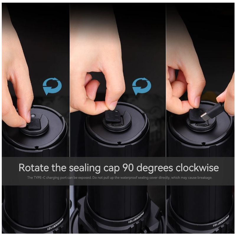 IMALENT MS32 LED ficklampa 200000 lumen hög effekt för äventyr nattsynlighet och robust utomhusbelysning