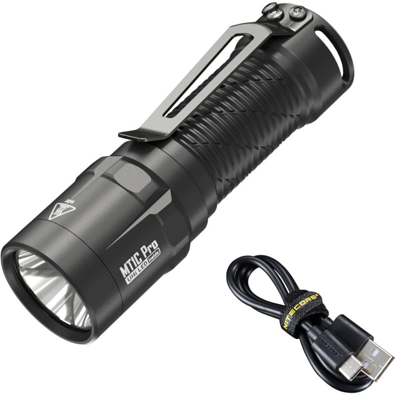 Nitecore MT1C Pro EDC ficklampa 1000 lumen kompakt ficklampa med hög ljusintensitet perfekta för vandring och camping