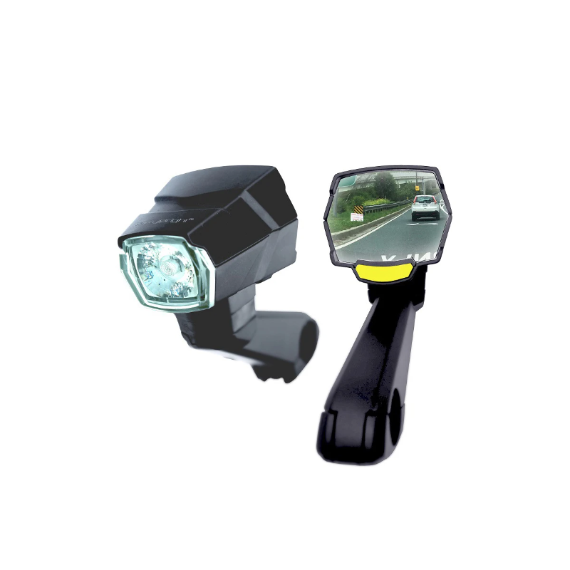 CarryBright CB800 Backspegelstrålkastare Cykelljus Aluminiumlegering Innovativt För Ökad Synlighet Stads- och Skogscykling