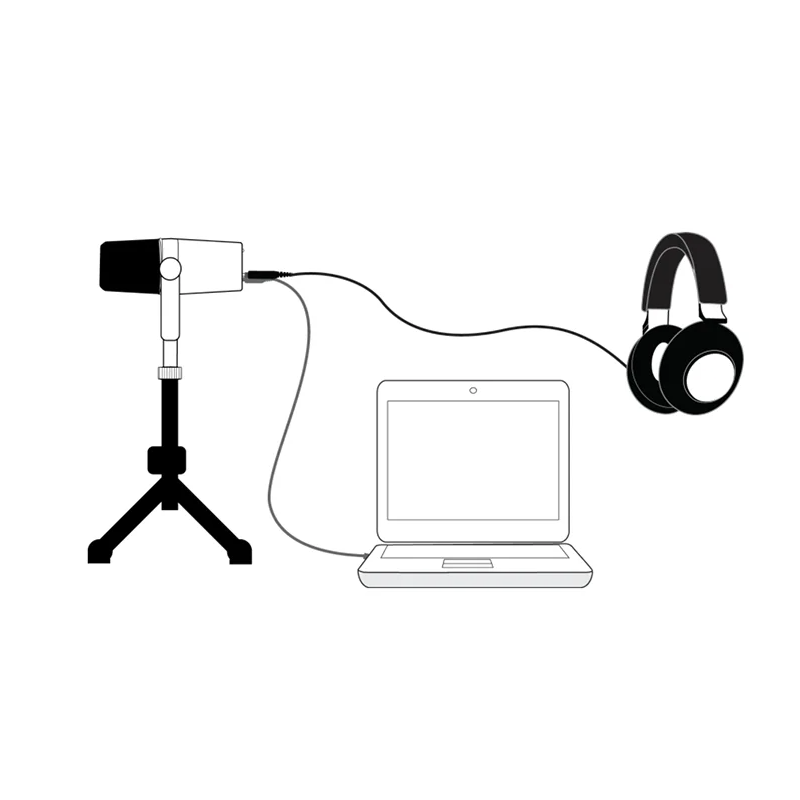 MV7 Professionell Dynamisk Mikrofon för Podcasting Live Streaming och Inspelning med Hög Kvalitet Ljud