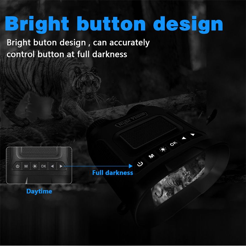 Upptäck Nattkikare DT29 med 850nm Infraröd 1080P HD 8X Digital Zoom Jaktkikare för Vildmarksobservation 350m