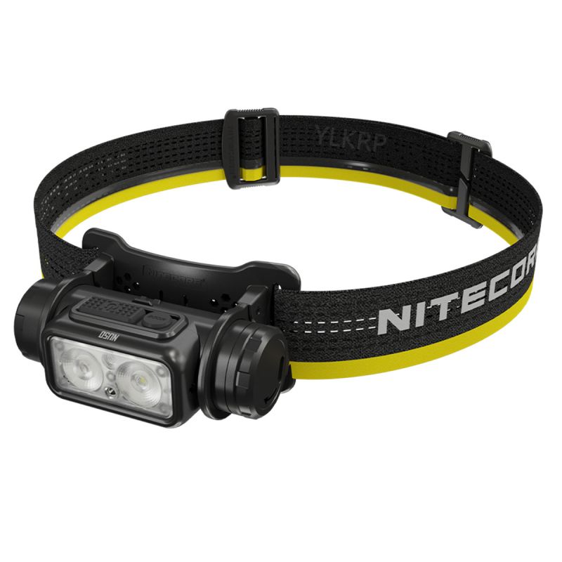 Upptäck Nitecore NU50 1400 lumen LED-strålkastare med inbyggt batteri idealisk för utomhusbelysning och äventyr