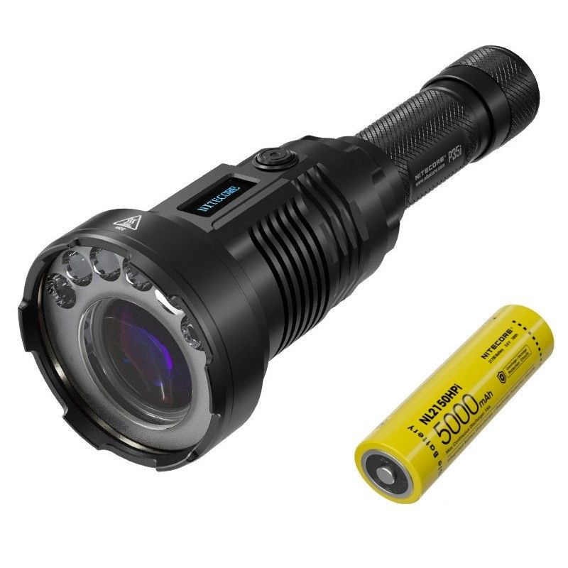 NITECORE P35i 6x XP-G3 LED uppladdningsbar ficklampa 3000 lumen ultra långdistans sökarljus utomhus
