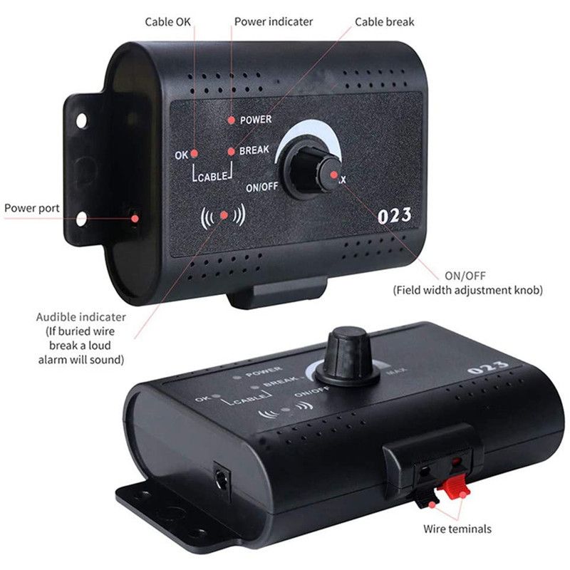 Elektriskt husdjursstängsel osynligt trådlöst hundstängsel utomhus hundträning magnetfältsteknik justerbart