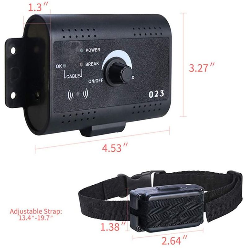 Elektriskt husdjursstängsel osynligt trådlöst hundstängsel utomhus hundträning magnetfältsteknik justerbart