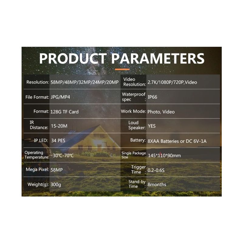 PR700 Infraröd Viltkamera Trail Kamera Djurövervakning Snabb Utlösningstid Infrarött Mörkerseende Utomhus