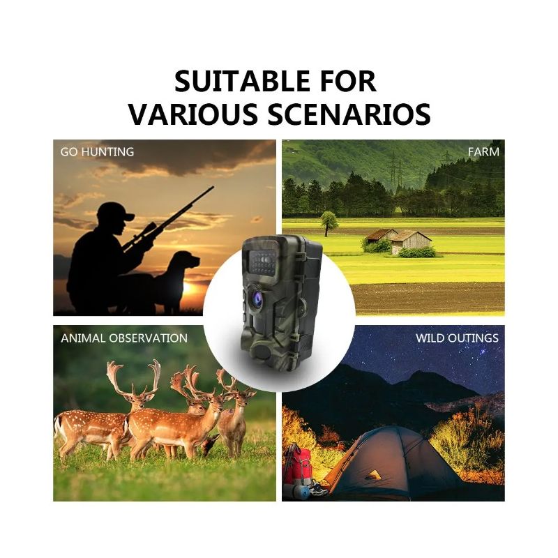 PR700 Infraröd Viltkamera Trail Kamera Djurövervakning Snabb Utlösningstid Infrarött Mörkerseende Utomhus