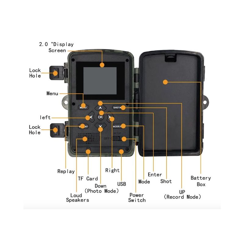 PR700 Infraröd Viltkamera Trail Kamera Djurövervakning Snabb Utlösningstid Infrarött Mörkerseende Utomhus