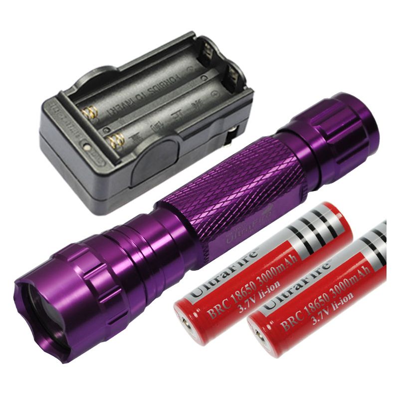 Upptäck Multi Color Välj UltraFire 501B LED-ficklampa 1300 Lumen 5 lägen camping vandring aluminium design