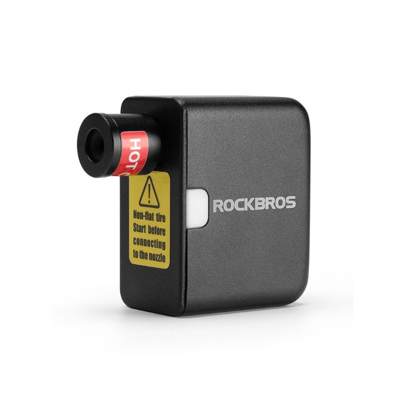 ROCKBROS Cykelpump Bärbar Mini Elektrisk Luftpump med 100PSI Ergonomisk Design och Uppladdningsbar Funktion