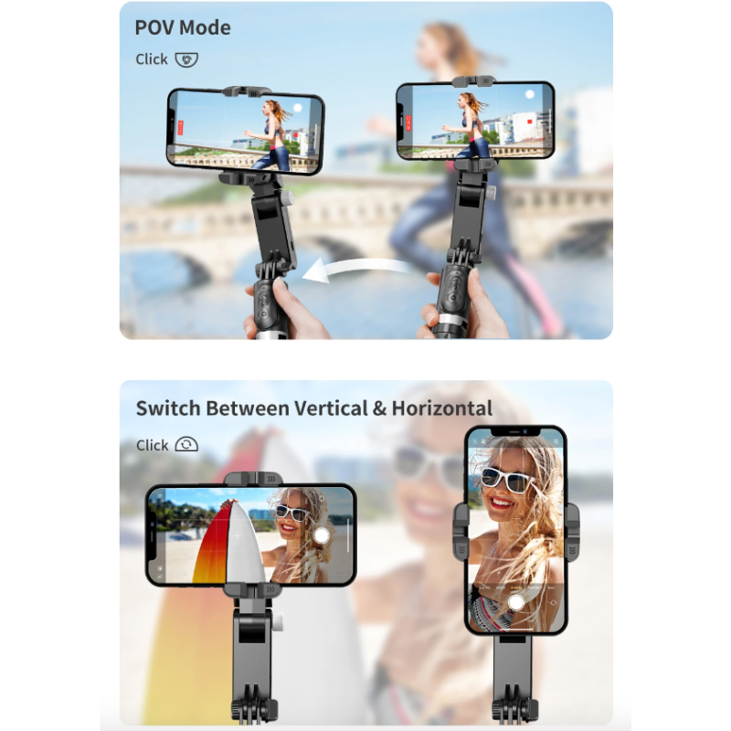 Upplev professionell kvalitet med Q18 Selfie Stick 360 rotation och innovativ design för stabila bilder och kreativ fotografering