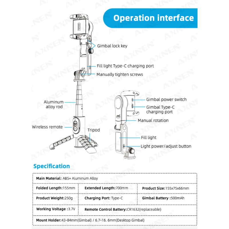 Upplev professionell kvalitet med Q18 Selfie Stick 360 rotation och innovativ design för stabila bilder och kreativ fotografering