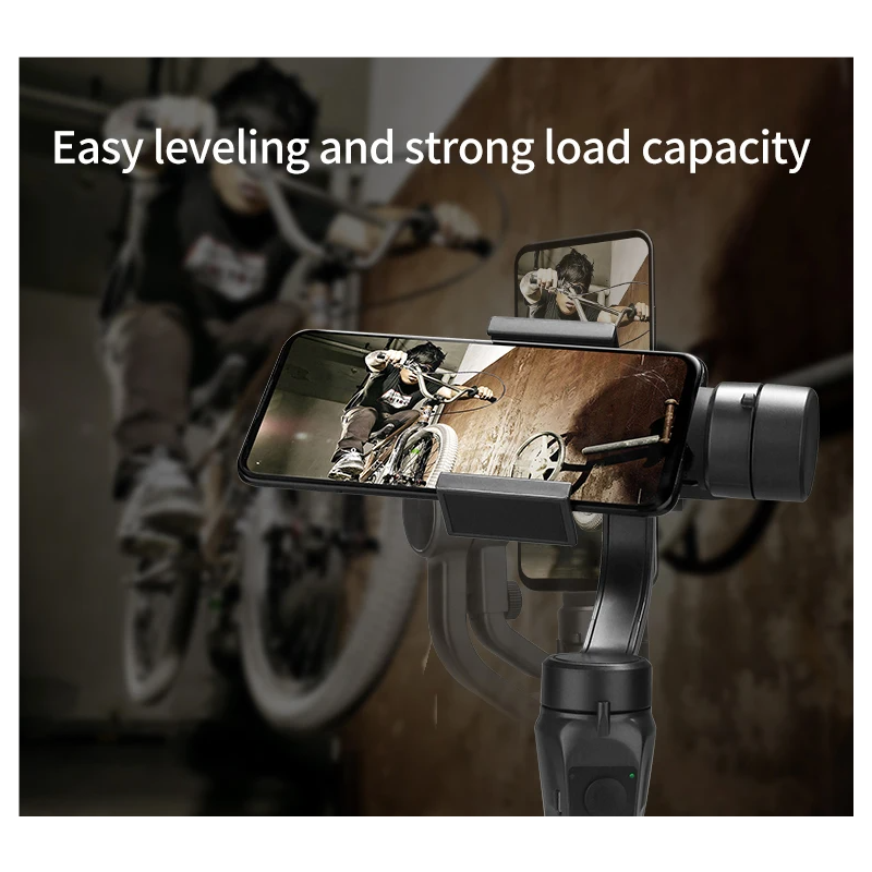 F6 3 Axis Gimbal Handhållen Stabilisator Skakfri Videoinspelning Ergonomiskt Handtag För Mobilfotografering