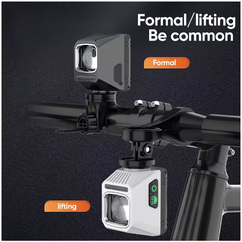 NiteBeam CL1600 cykelstrålkastare hållbar cykellampa med universalfäste Type-C laddning och 9 ljuslägen