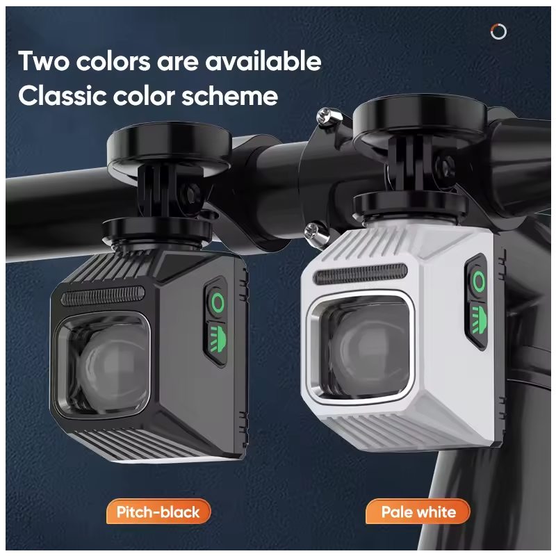 NiteBeam CL1600 cykelstrålkastare hållbar cykellampa med universalfäste Type-C laddning och 9 ljuslägen