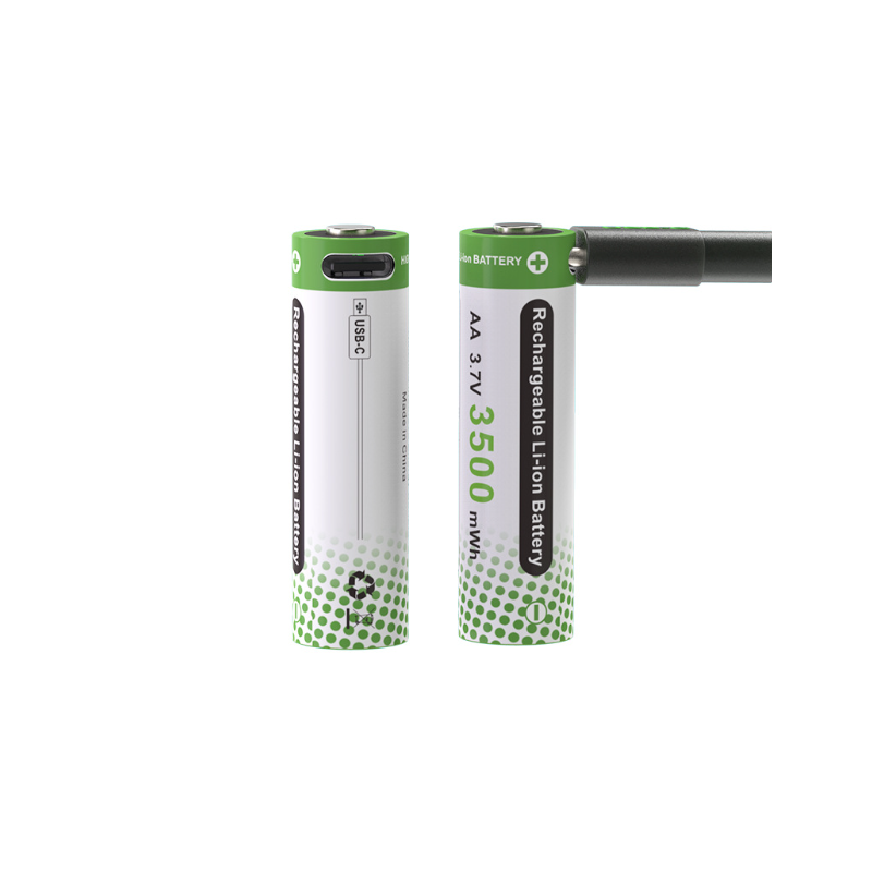 3,7V AA 3500mWh uppladdningsbart batteri av typ C