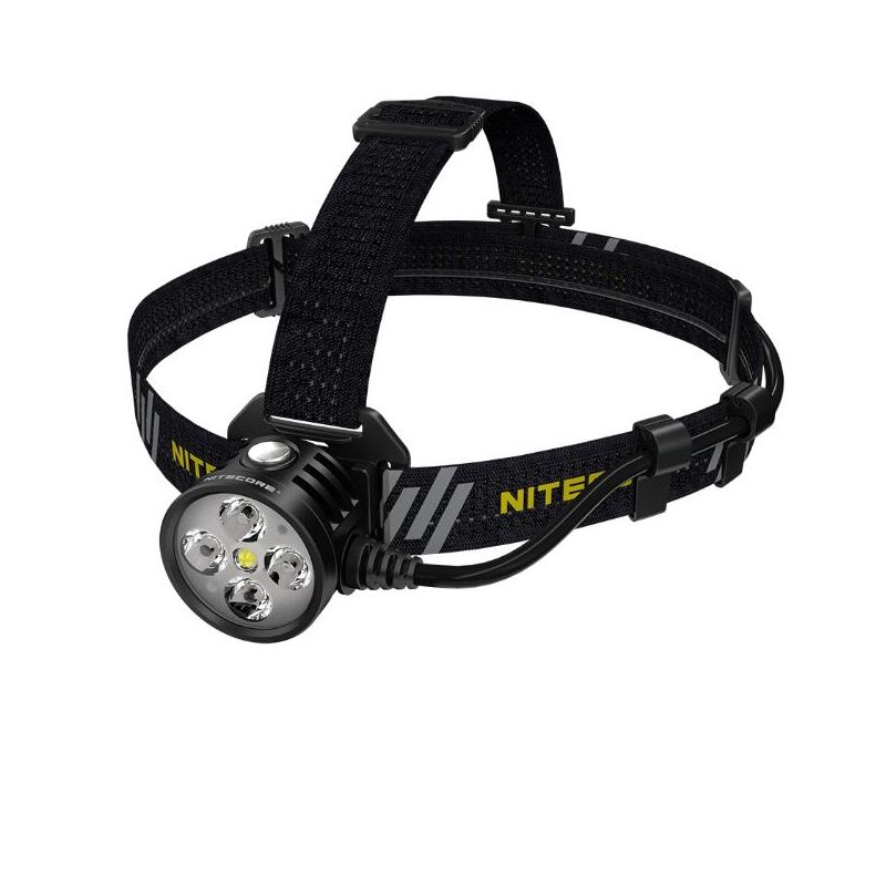 NITECORE HU60 Lättviktig Pannlampa 1600 Lumen med e-Focus Justerbar Spotlight och Flodljus för Äventyr