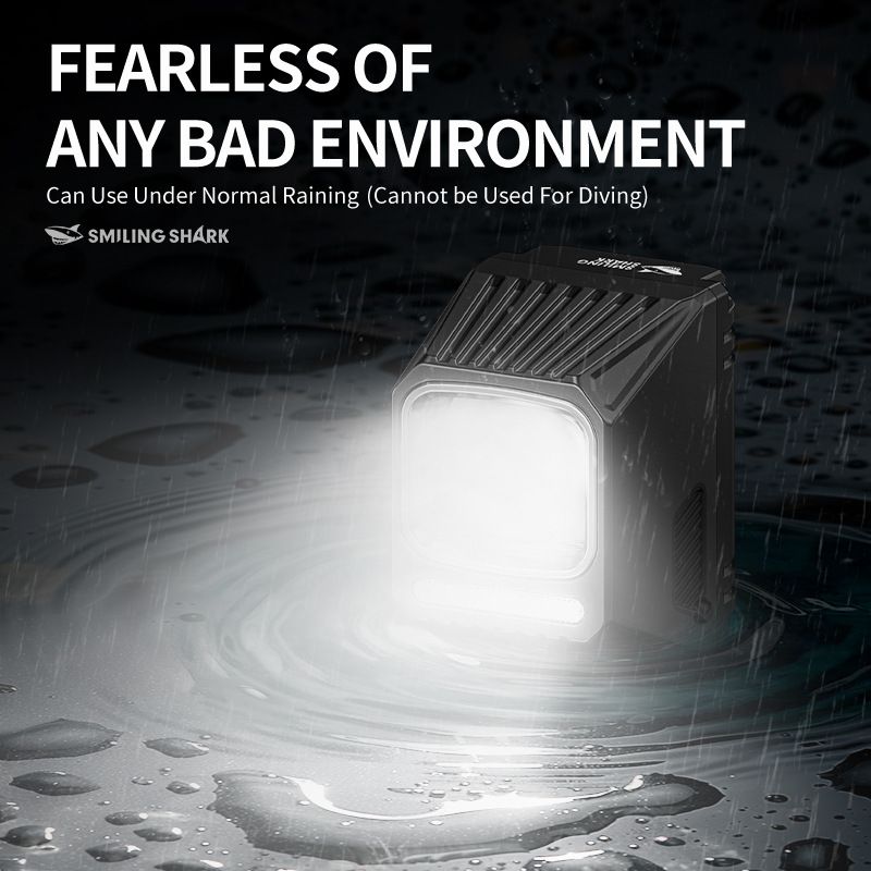 SMILING SHARK EVO1700 hängande cykelljus cykelsäkerhet USB-C uppladdningsbar vattentät LED cykelstrålkastare