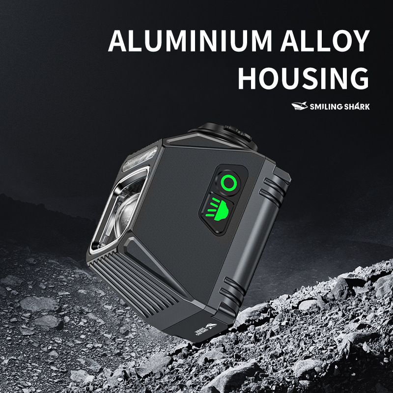 SMILING SHARK EVO1700 hängande cykelljus cykelsäkerhet USB-C uppladdningsbar vattentät LED cykelstrålkastare