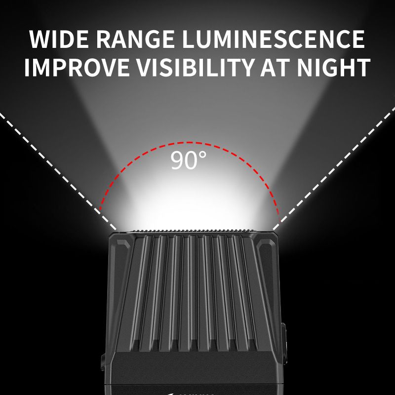 SMILING SHARK EVO1700 hängande cykelljus cykelsäkerhet USB-C uppladdningsbar vattentät LED cykelstrålkastare