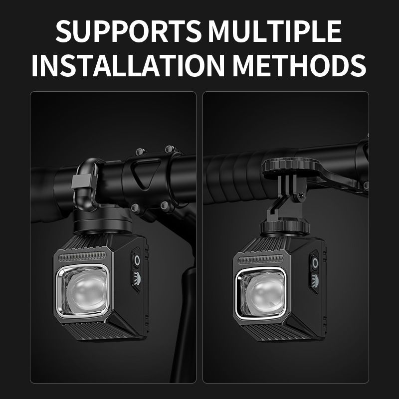 SMILING SHARK EVO1700 hängande cykelljus cykelsäkerhet USB-C uppladdningsbar vattentät LED cykelstrålkastare