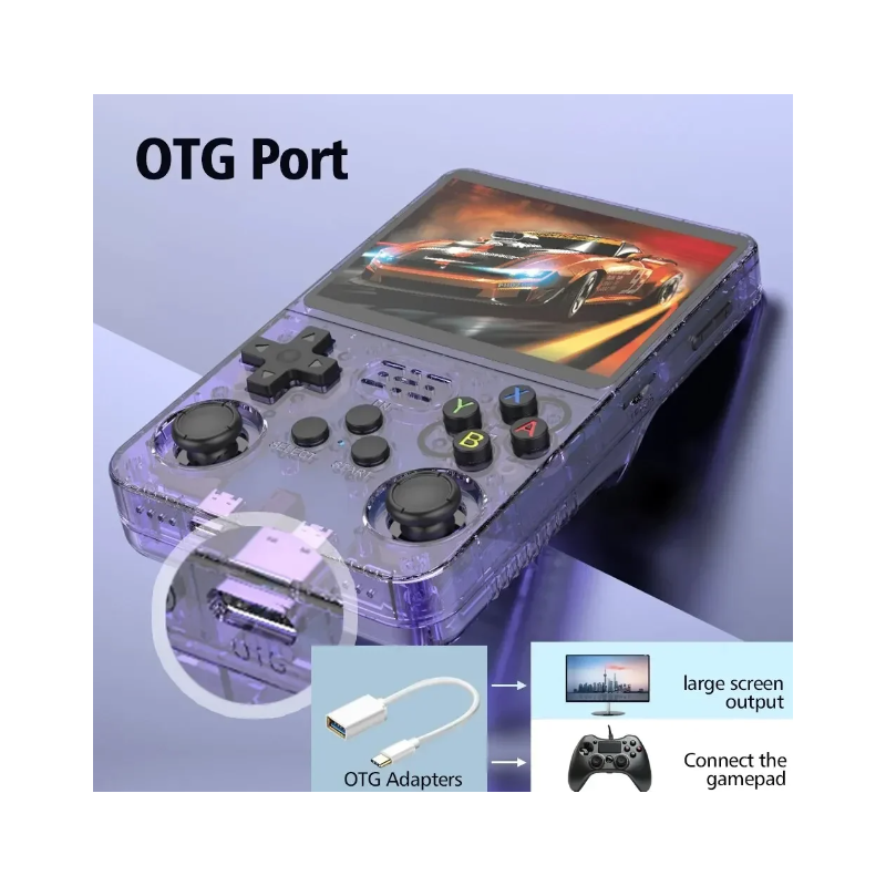 R36S Retro handhållen konsol med Linux 3,5-tums IPS-skärm 10 000 spel för bärbar nostalgi och pixlade äventyr