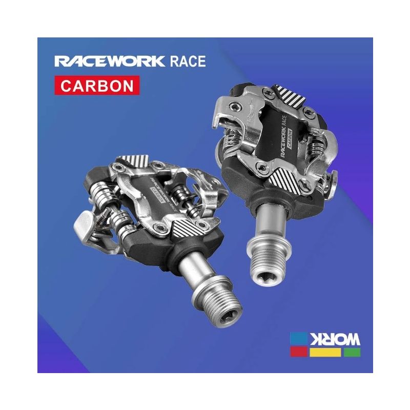 Upptäck RACEWORK MTB Pedaler Självlåsande SPD För Mountainbike Hållbara Justerbar Komfort Off-Road Cykling