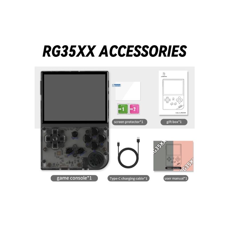 ANBERNIC RG35XX Retro Handhållen Spelkonsol PSP-stöd Livfull IPS-skärm ARM Cortex-A53 Nostalgiskt Spelande