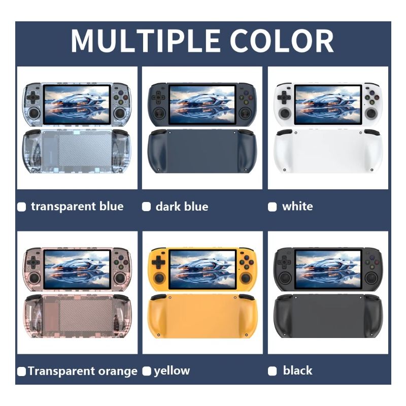 POWKIDDY RGB10 MAX3 Retro Handhållen Spelkonsol med 5 Tums IPS Skärm och RK3566 för Hög Prestanda