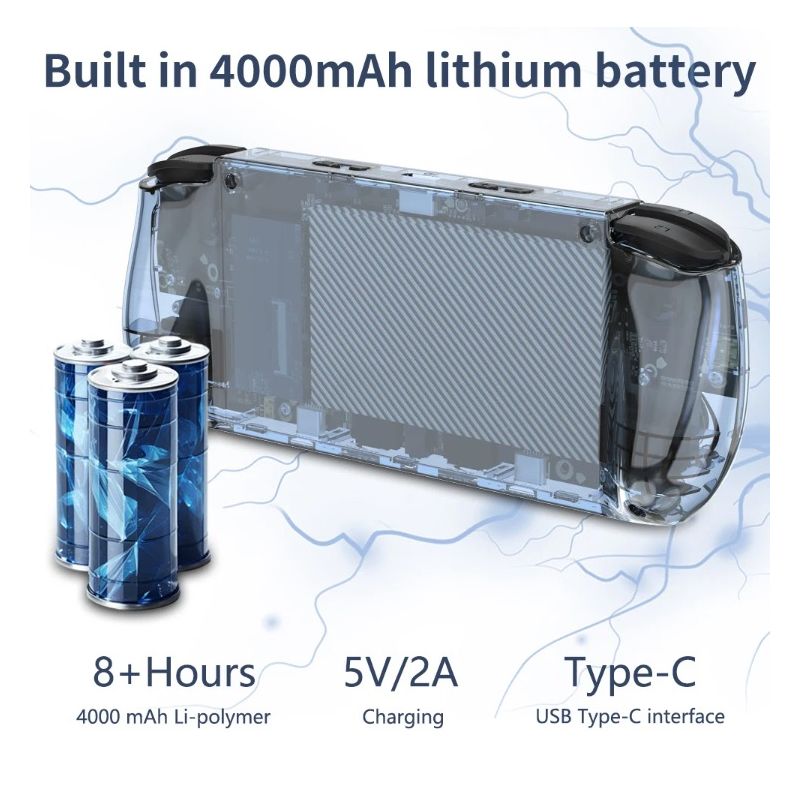 POWKIDDY RGB10 MAX3 Retro Handhållen Spelkonsol med 5 Tums IPS Skärm och RK3566 för Hög Prestanda