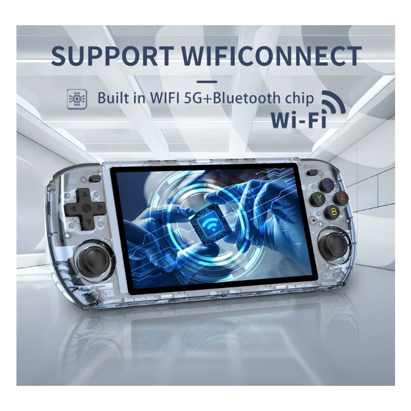 POWKIDDY RGB10 MAX3 Retro Handhållen Spelkonsol med 5 Tums IPS Skärm och RK3566 för Hög Prestanda