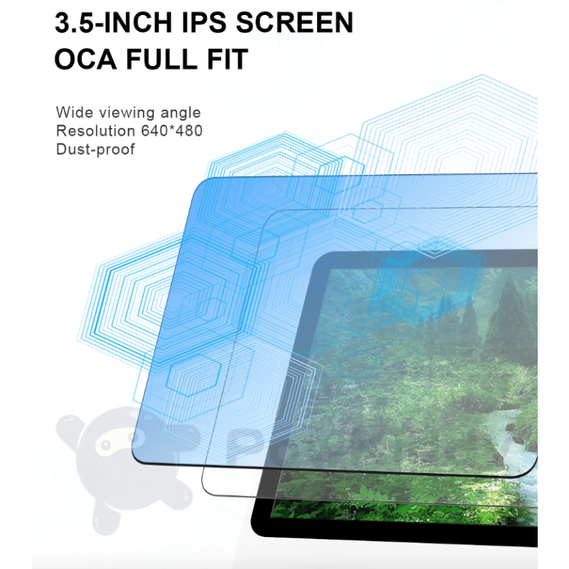 POWKIDDY RGB20S Retrokonsol Handhållen Spelkonsol med 3,5-tums IPS Skärm och RK3326 Stöd för N64 PS1 MAME