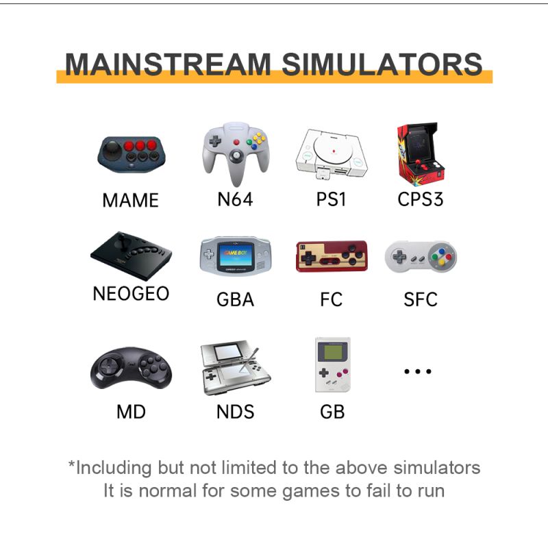 POWKIDDY RGB20S handhållen spelkonsol 3,5 tum IPS retro spelande ultrakompakt design perfekt för barn gåvor