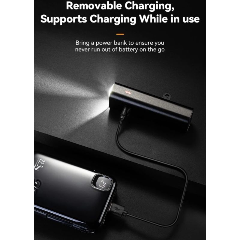 ROCKBROS RHL-1000LUMEN LED cykelfrontljus hög ljusstyrka regntätt Type-C uppladdningsbar för nattcykling