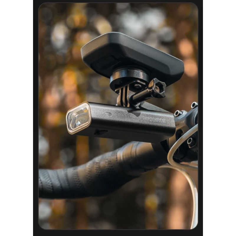 ROCKBROS RHL-1000LUMEN LED cykelfrontljus hög ljusstyrka regntätt Type-C uppladdningsbar för nattcykling