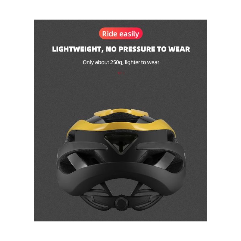 ROCKBROS Ultralätt Cykelhjälm med Anti-svett Teknik Landsvägscykel Hjälm och Säkerhetsutrustning
