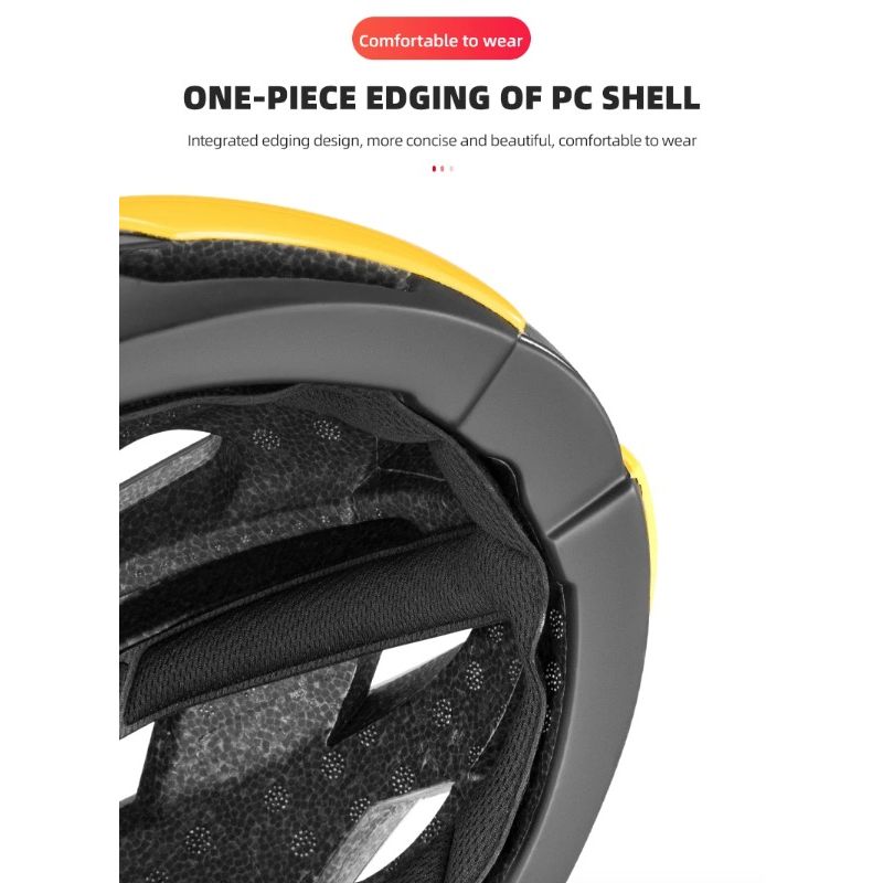 ROCKBROS Ultralätt Cykelhjälm med Anti-svett Teknik Landsvägscykel Hjälm och Säkerhetsutrustning