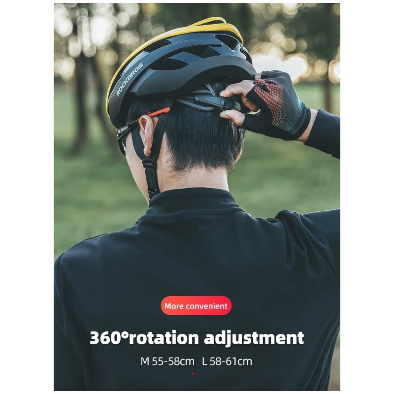 ROCKBROS Ultralätt Cykelhjälm med Anti-svett Teknik Landsvägscykel Hjälm och Säkerhetsutrustning