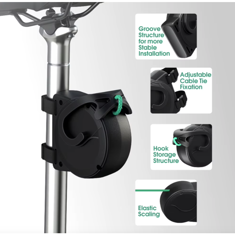Upptäck Cykeldragrep Flexibel infällbar cykeltraktor Mountainbike Förälder-barn dragrep Enkel installation