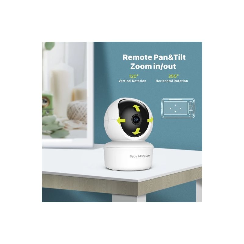 SM650 bärbar videobabymonitor HD 720P babyvakt långvarig batteritid tvåvägsljud babysäkerhet föräldraskap