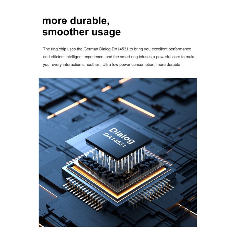Multifunktionell smart ring bärbar teknologi med pulsmätning blodtryck sömnanalysering avancerad spårning