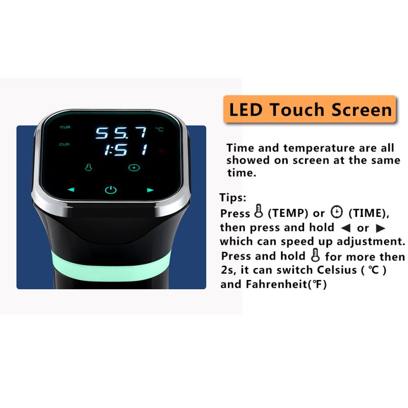 Upptäck användarvänlig Sous Vide precisionskokare för molekylär gastronomi perfekt för hemmakockar