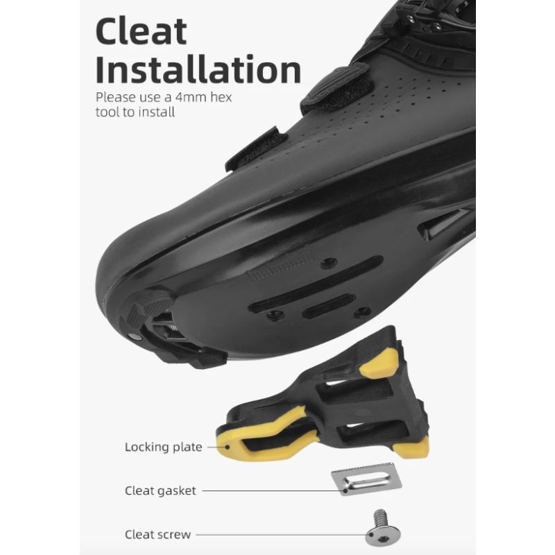 ROCKBROS SPD-SL Cykelpedaler Ultralätt Aluminiumlegering Robust Krommolybdenaxel För Landsvägscykling