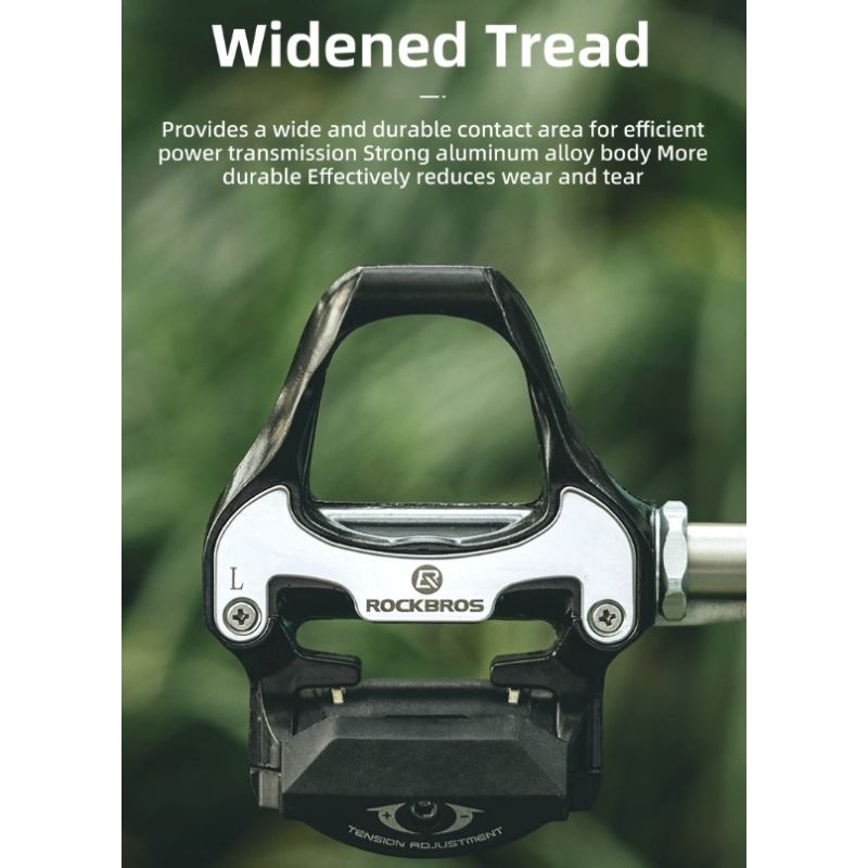 ROCKBROS SPD-SL Cykelpedaler Ultralätt Aluminiumlegering Robust Krommolybdenaxel För Landsvägscykling