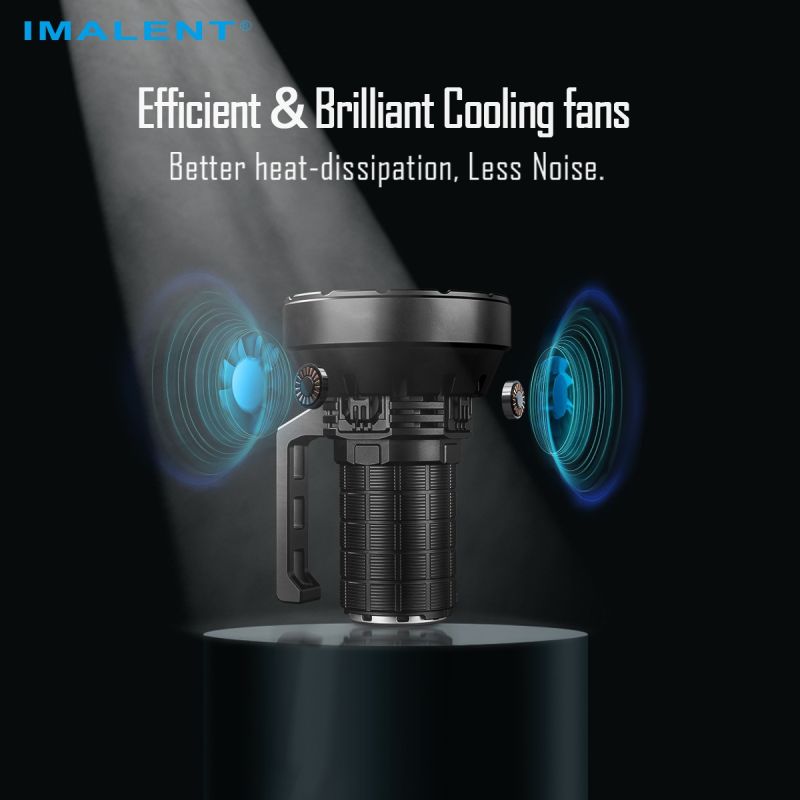 IMALENT SR16: Kraftfull uppladdningsbar LED-ficklampa, 55000 lumen, 1715m lång räckvidd!