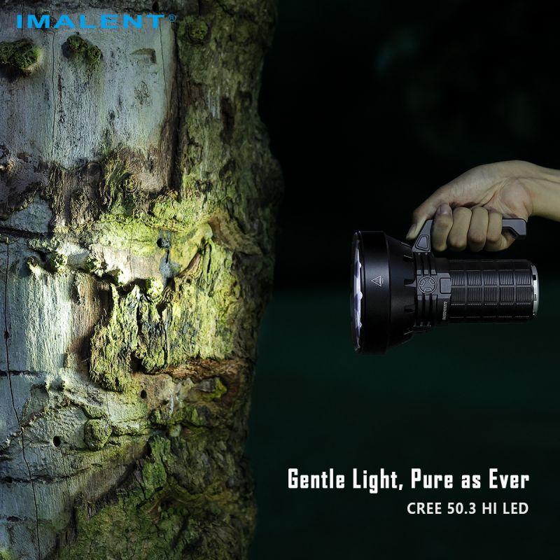IMALENT SR16: Kraftfull uppladdningsbar LED-ficklampa, 55000 lumen, 1715m lång räckvidd!