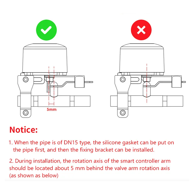Tuya WiFi Smart Vatten & Gas Avstängningsventil | Appstyrning, Timer, Enkel Installation för Smart Hem Säkerhet